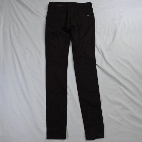 Rag‎ + Bone 25 Legging Super Skinny Dark Red Mulberry Brushed Knit Jeans - Picture 7 of 7